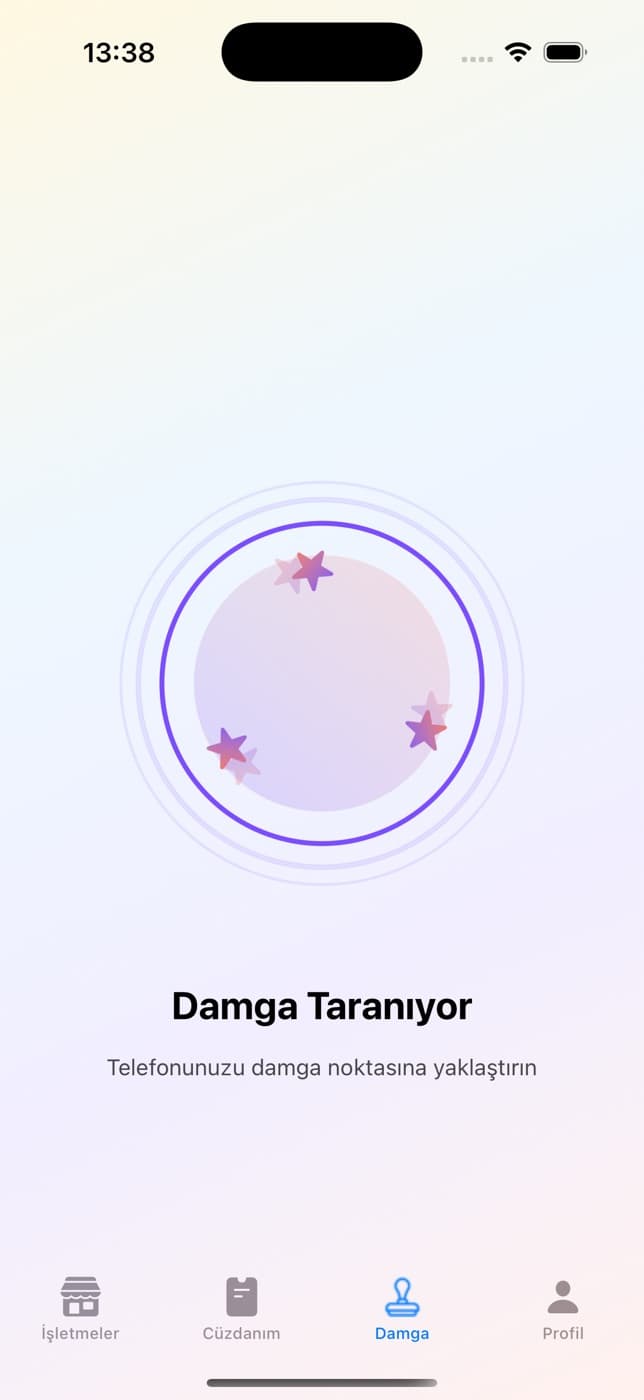 Stampie damga tarama ekranı